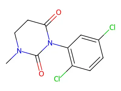 2,4(1H,3H)-Pyrimidinedione, dihydro-3-(2,5-dichlorophenyl)-1-methyl- structure