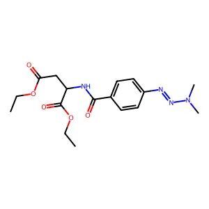 ASPARTIC ACID, N-(p-(3,3-DIMETHYLTRIAZENO)BENZOYL)-, DIETHYL ESTER, DL- structure