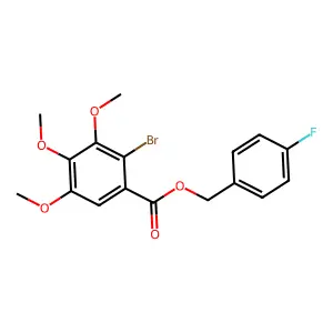4-Fluorobenzyl 2-bromo-3,4,5-trimethoxybenzoate structure