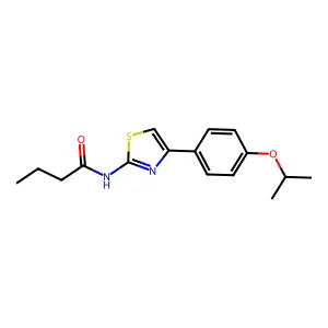 N-[4-(4-异丙氧基苯基)噻唑-2-基]丁酰胺 structure