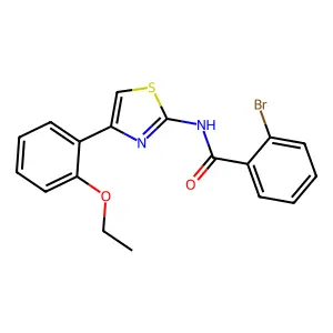 2-bromo-N-[4-(2-ethoxyphenyl)-1,3-thiazol-2-yl]benzamide structure