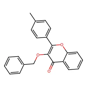 2-(4-Methylphenyl)-3-phenylmethoxychromen-4-one structure