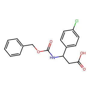 3-{[(Benzyloxy)carbonyl]amino}-3-(4-chlorophenyl)propanoic acid structure