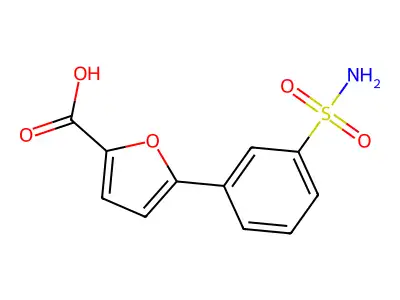 5-(3-sulfamoylphenyl)furan-2-carboxylic Acid structure
