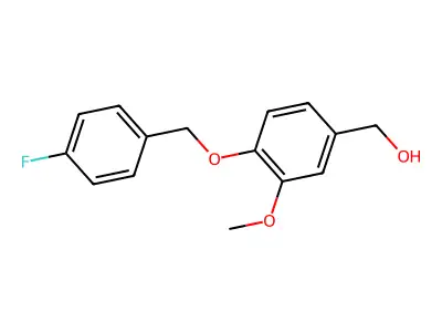 {4-[(4-Fluorobenzyl)oxy]-3-methoxyphenyl}methanol structure