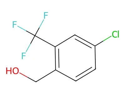(4-Chloro-2-(trifluoromethyl)phenyl)methanol structure