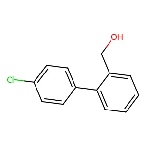 2-(4-Chlorophenyl)benzyl alcohol structure