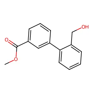 2'-Hydroxymethyl-biphenyl-3-carboxylic acid methyl ester structure