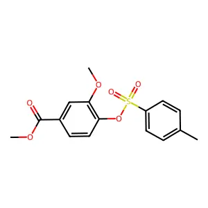 3-Methoxy-4-(tosyloxy)benzoic acid methyl ester structure