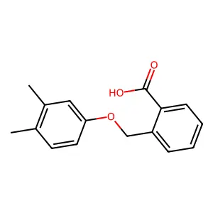 2-[(3,4-Dimethylphenoxy)methyl]benzoic acid structure