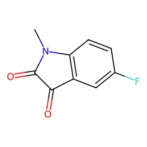 5-fluoro-1-methyl-1H-indole-2,3-dione structure