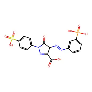 C16H13N4O9PS structure