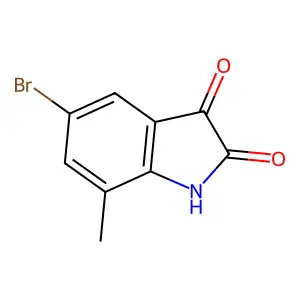 5-bromo-7-methyl-2,3-dihydro-1H-indole-2,3-dione structure