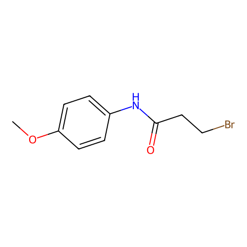3-Bromo-n-(4-methoxyphenyl)propanamide structure