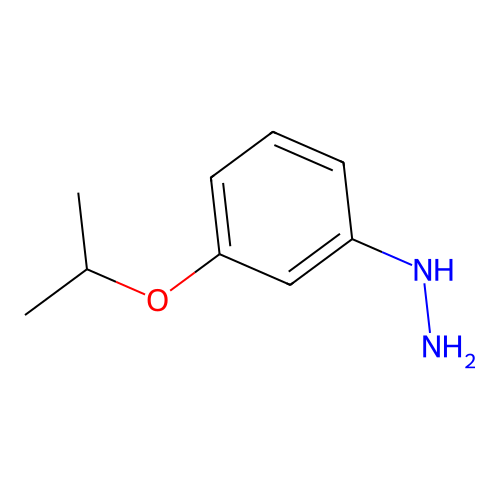 Phenylhydrazine, 3-isopropoxy- structure