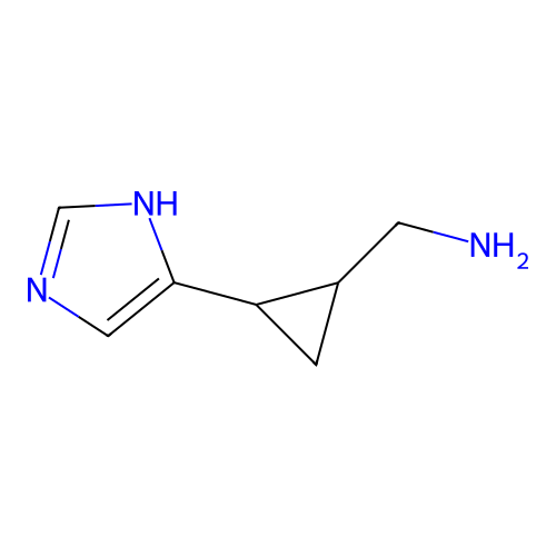 [2-(1H-imidazol-5-yl)cyclopropyl]methanamine structure