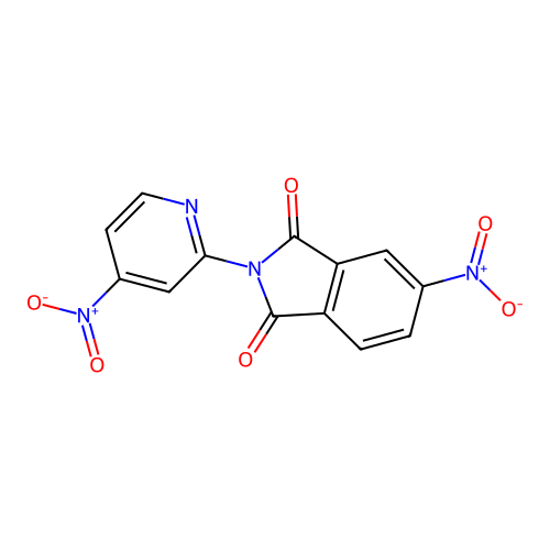5-nitro-2-(4-nitropyridin-2-yl)-1H-isoindole-1,3(2H)-dione structure