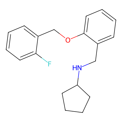 N-{2-[(2-fluorobenzyl)oxy]benzyl}cyclopentanamine structure