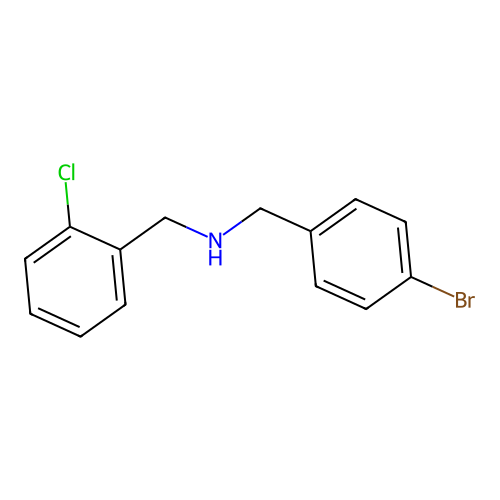 N-(4-bromobenzyl)-N-(2-chlorobenzyl)amine structure