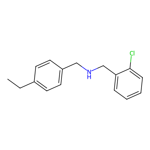 N-(2-chlorobenzyl)-N-(4-ethylbenzyl)amine structure