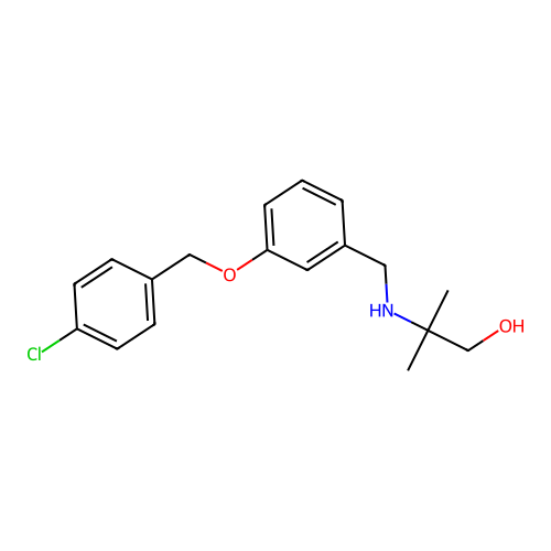 2-({3-[(4-Chlorobenzyl)oxy]benzyl}amino)-2-methyl-1-propanol structure