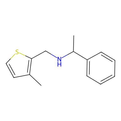 N-[(3-methylthiophen-2-yl)methyl]-1-phenylethanamine structure