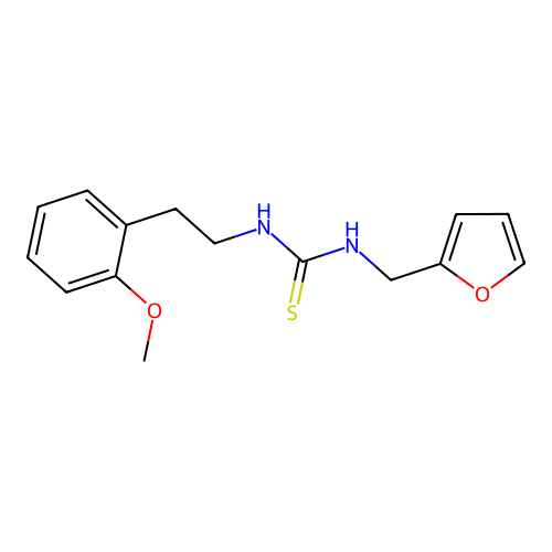 1-(Furan-2-ylmethyl)-3-[2-(2-methoxyphenyl)ethyl]thiourea structure