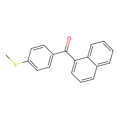 (4-Methylthiophenyl)-naphth-1-yl-ketone structure