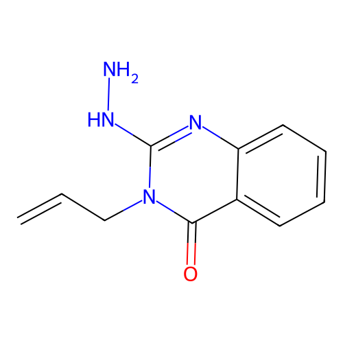 3-allyl-2-hydrazino-quinazolin-4(3H)-one structure