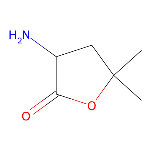 3-Amino-5,5-dimethyloxolan-2-one structure