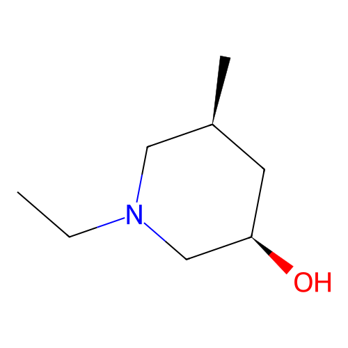 (3R,5S)-1-ethyl-5-methylpiperidin-3-ol structure