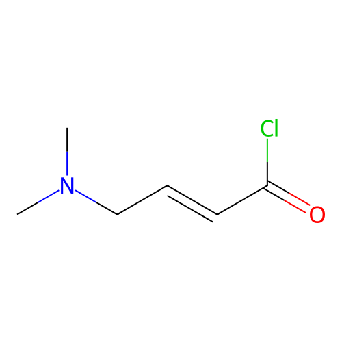 (2E)-4-(Dimethylamino)-2-butenoyl chloride structure