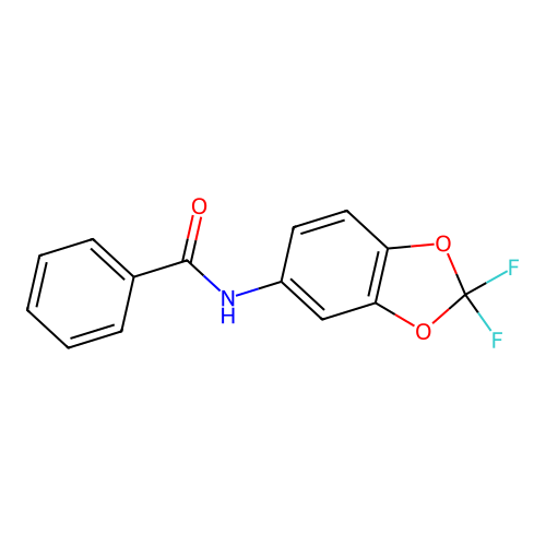 N-(2,2-difluoro-1,3-benzodioxol-5-yl)benzamide structure