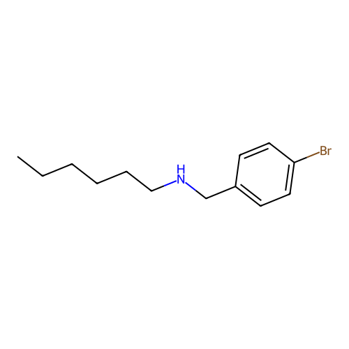 N-(4-bromobenzyl)-N-hexylamine structure