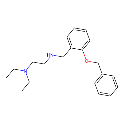 N'-[2-(benzyloxy)benzyl]-N,N-diethylethane-1,2-diamine structure