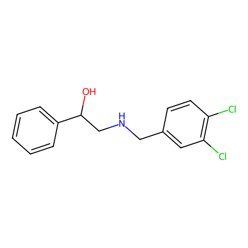 2-[(3,4-Dichlorobenzyl)amino]-1-phenylethanol structure
