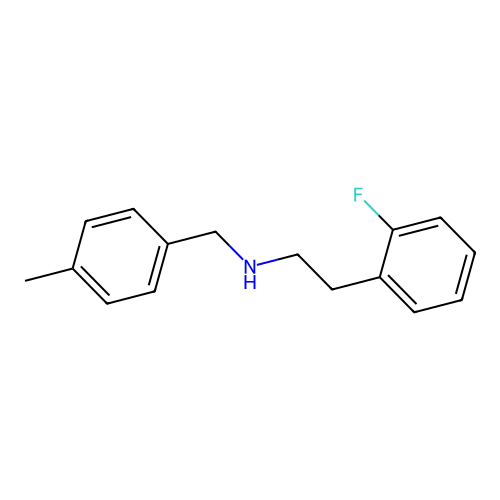 2-(2-fluorophenyl)-N-(4-methylbenzyl)ethanamine structure
