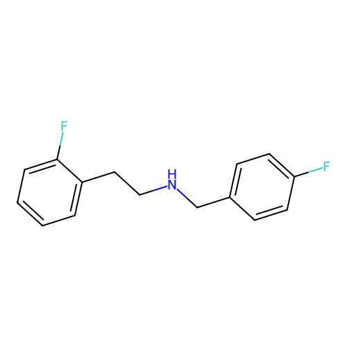 N-(4-fluorobenzyl)-2-(2-fluorophenyl)ethanamine structure
