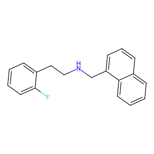 2-(2-fluorophenyl)-N-(naphthalen-1-ylmethyl)ethanamine structure