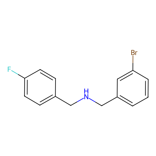 N-(3-bromobenzyl)-N-(4-fluorobenzyl)amine structure