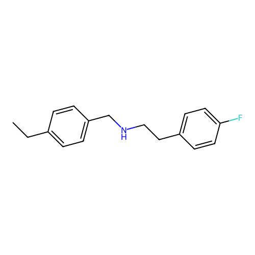 N-(4-ethylbenzyl)-N-[2-(4-fluorophenyl)ethyl]amine structure