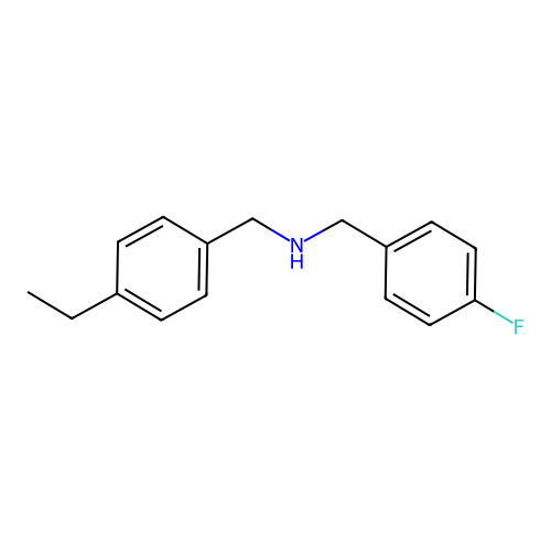 N-(4-ethylbenzyl)-N-(4-fluorobenzyl)amine structure