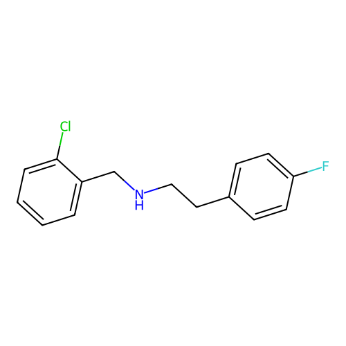 N-(2-chlorobenzyl)-2-(4-fluorophenyl)ethanamine structure