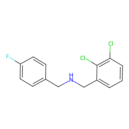 N-(2,3-二氯苄基)-N-(4-氟苄基)胺 structure