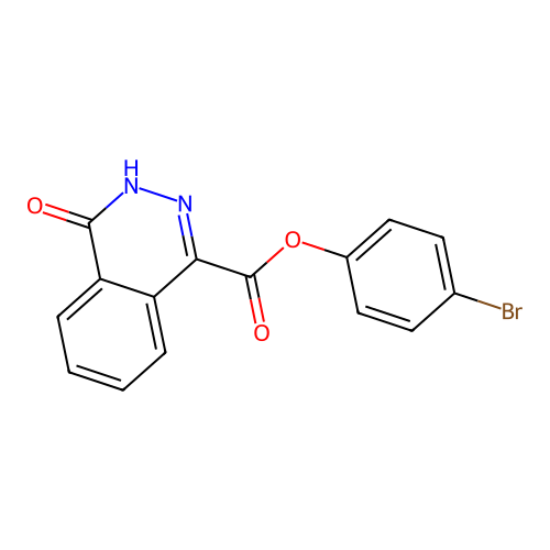 4-Bromophenyl 4-oxo-3,4-dihydro-1-phthalazinecarboxylate structure