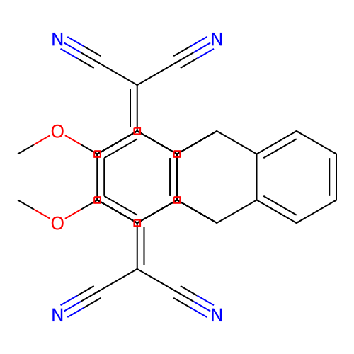 Propanedinitrile, 2,2'-(9,10-dihydro-6,7-dimethoxy-9,10[1',2 structure