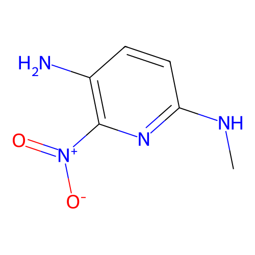 N2-methyl-6-nitro-2,5-pyridinediamine structure