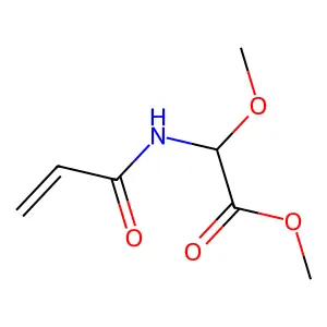 Methyl acrylamidoglycolate methyl ether structure