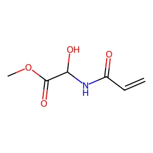 Methyl 2-hydroxy-2-(1-oxo-2-propenylamino)acetate structure