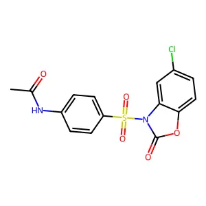N-{4-[(5-Chloro-2-oxo-1,3-benzoxazol-3(2H)-yl)sulfonyl]phenyl}acetamide structure